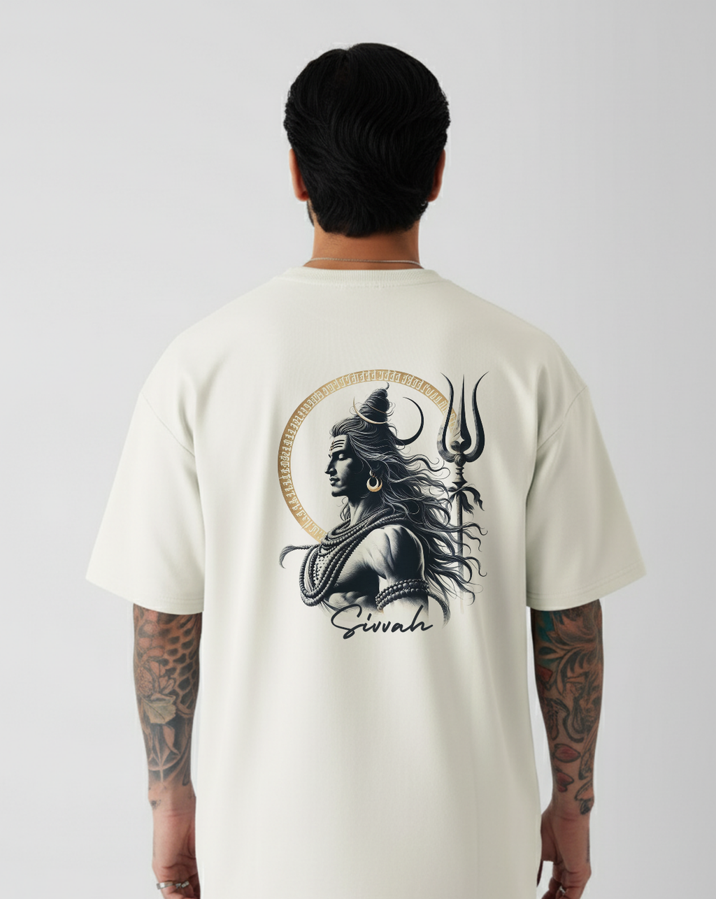 Sivvah: Lord Shiva Drop Shoulder T-Shirt