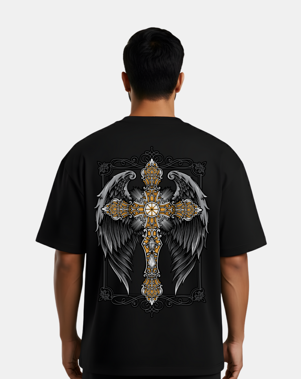 Regal Cross Wings – Oversized T-Shirt