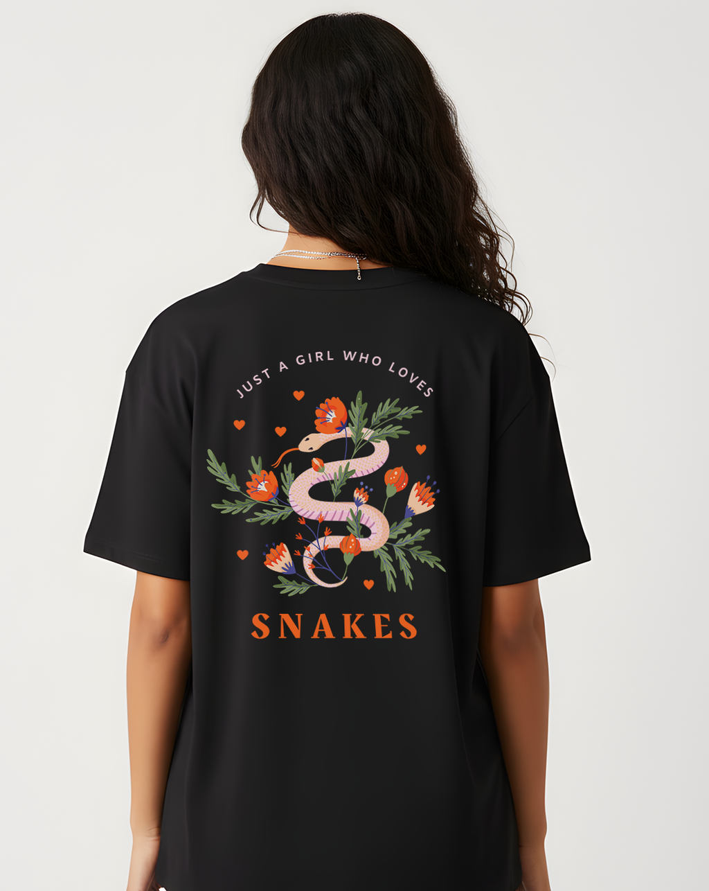 Serpent Bloom Oversized T-Shirt