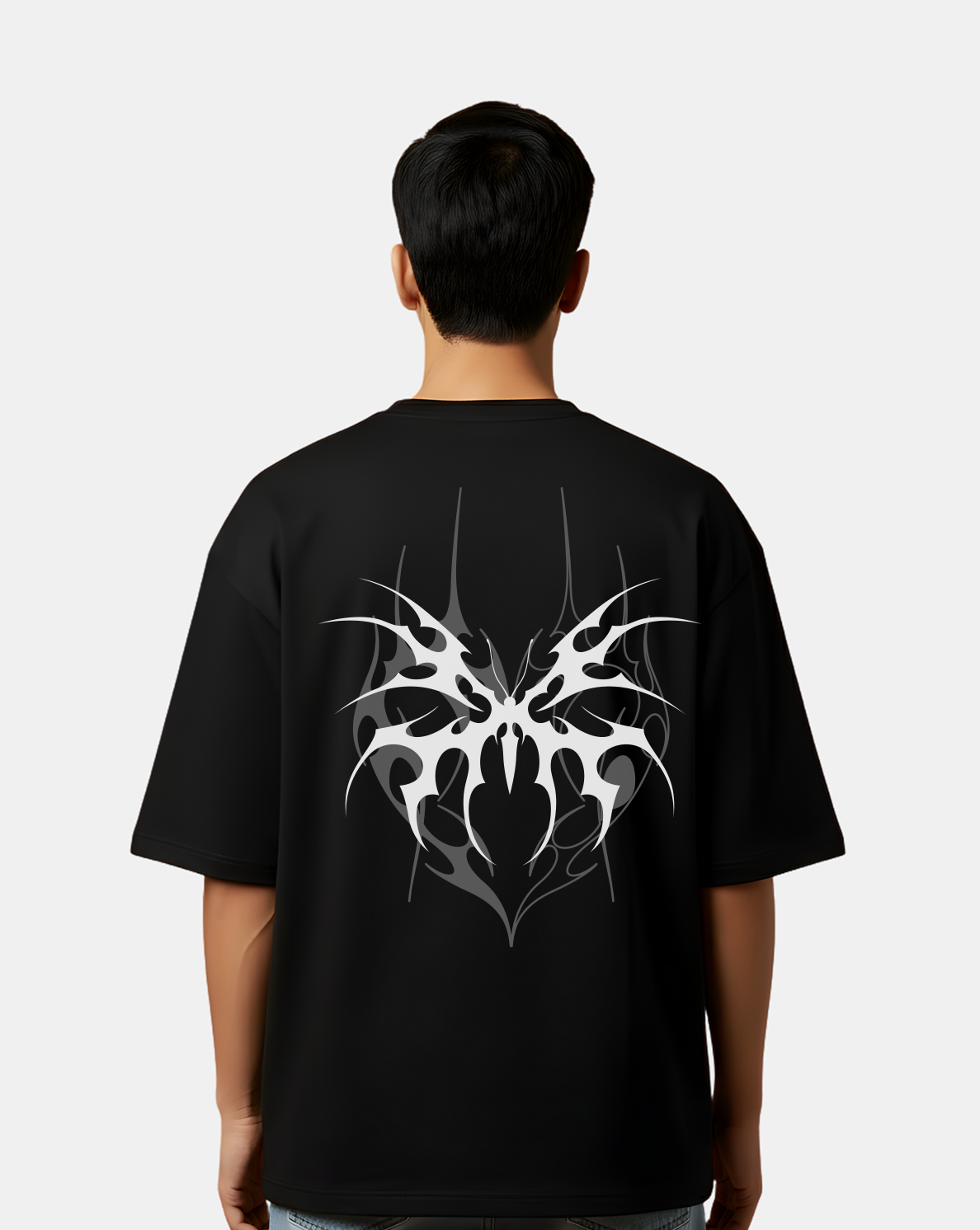 Ghost Wing Crest – Dark Gothic Graphic Tee