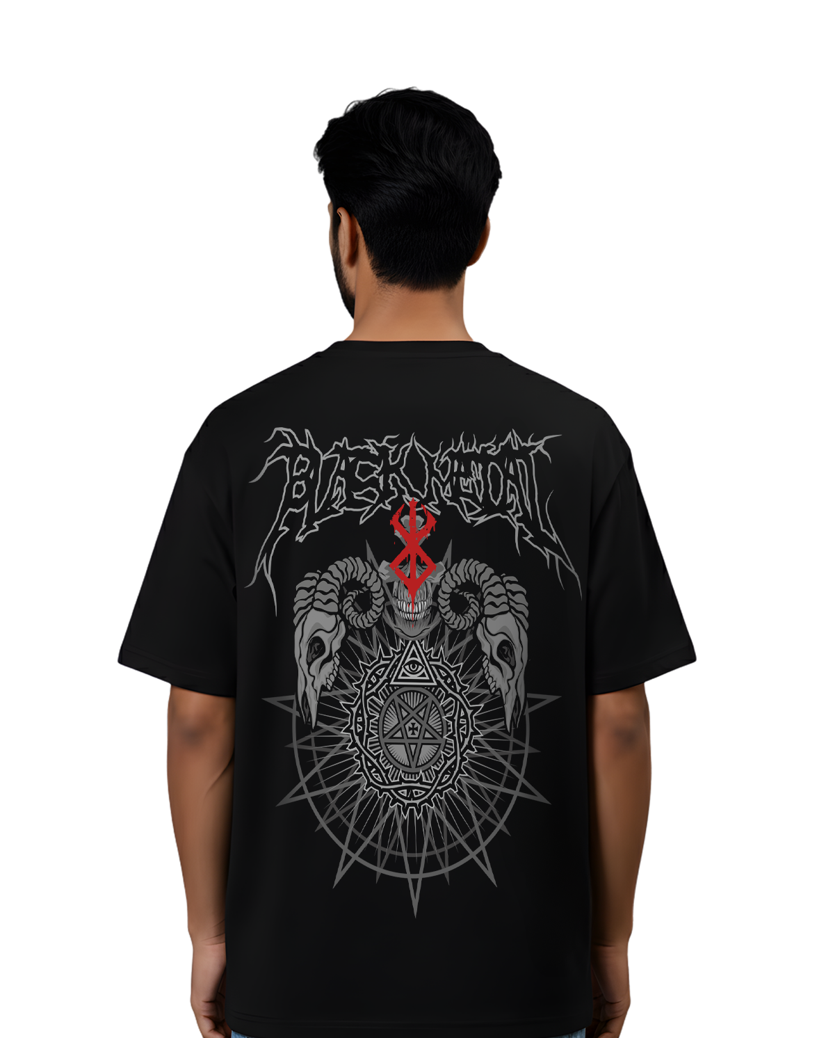 BLACK GOAT – Sigil of Defiance Oversized T-Shirt