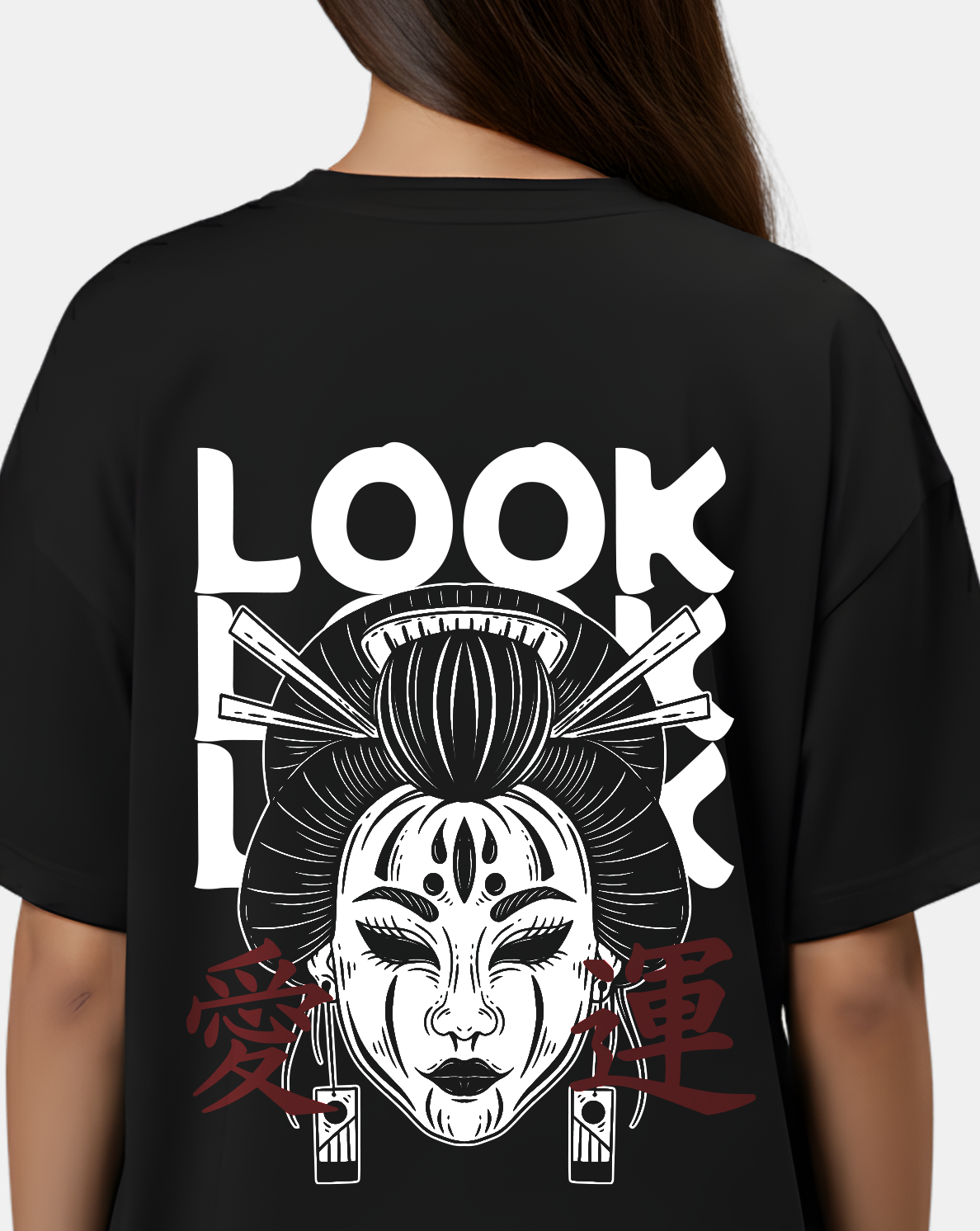 Look Back – Japanese Mask Oversized Tee