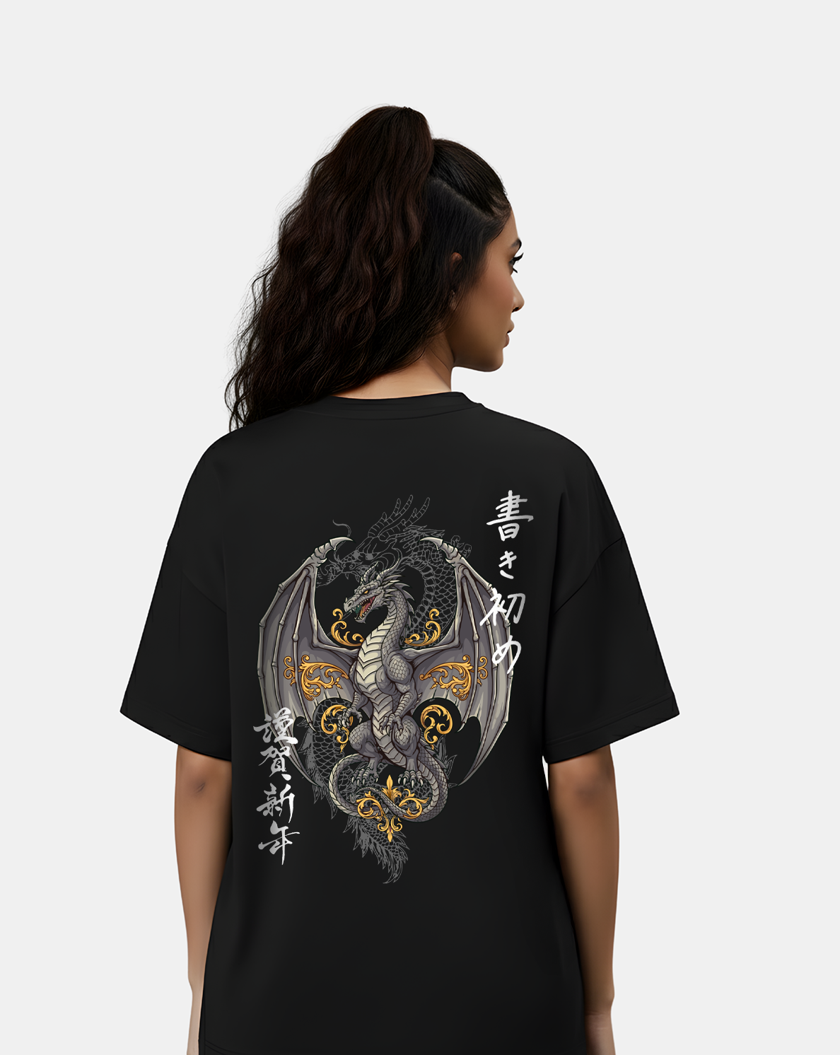 DRAGON ASCEND — Samurai Spirit Oversized Tee