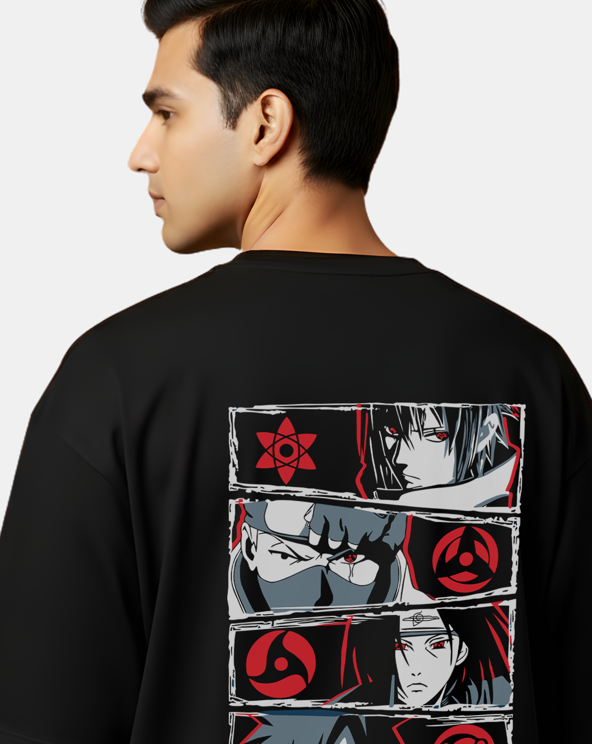 Uchiha Sharingan Squad Naruto – Oversized T-Shirt