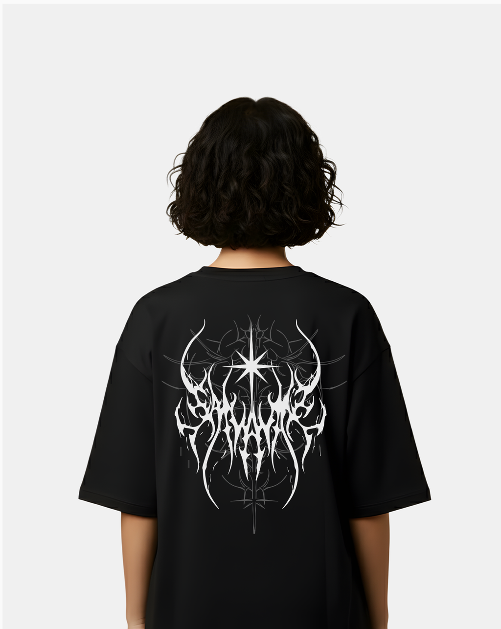 Starfall Crest – Dark Gothic Graphic Tee