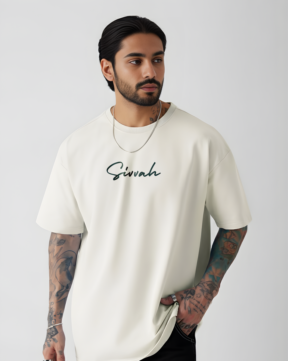 Sivvah: Lord Shiva Drop Shoulder T-Shirt