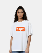 Hope – Minimal Typography Oversized T-Shirt
