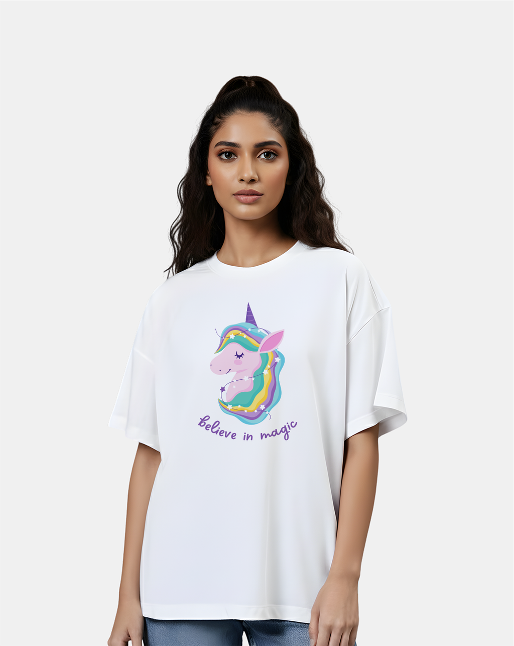 Believe In Magic – Unicorn Oversized T-Shirt