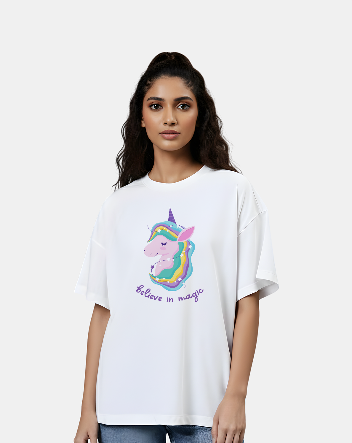 Believe In Magic – Unicorn Oversized T-Shirt