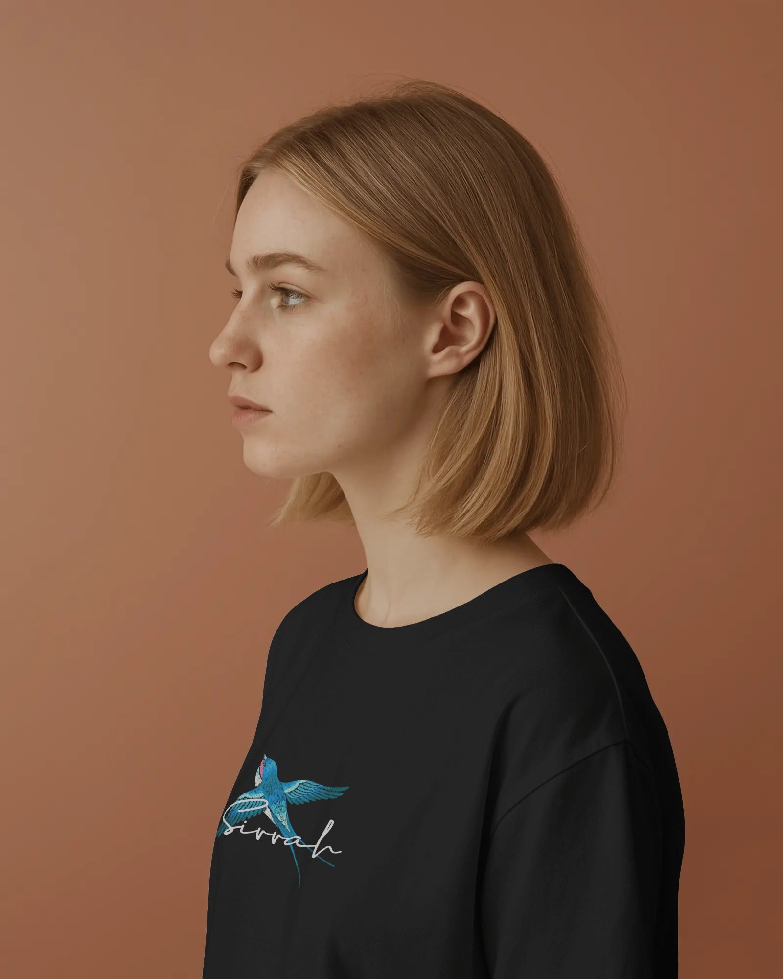 Blue Swallows — Embroidered Serenity