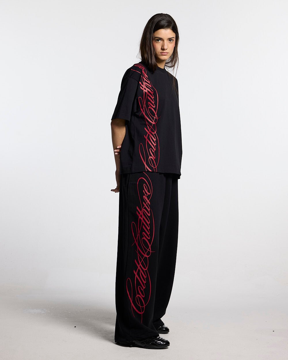 Script Black Tee