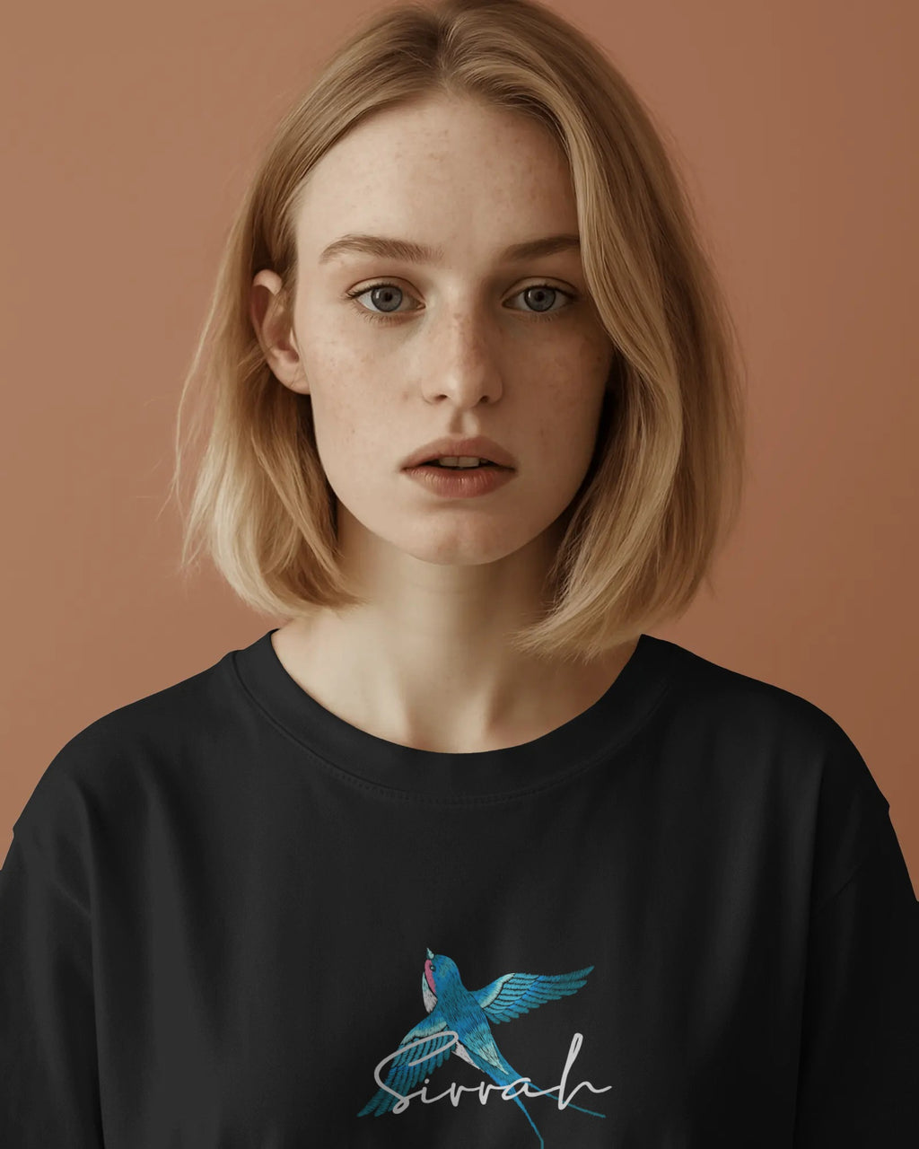 Blue Swallows — Embroidered Serenity